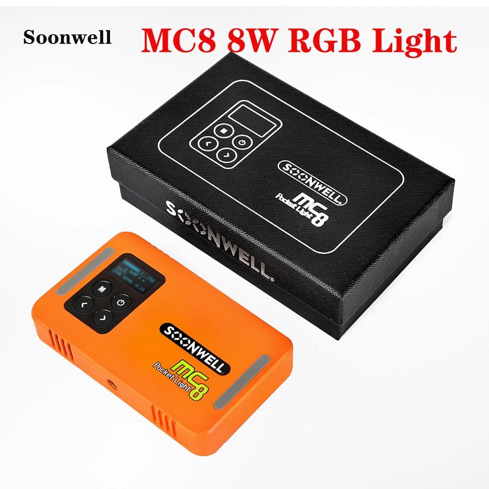 -MC8 RGB Ʈ 2600-6000K 8W ޴ ̴  RGB  , DSLR ī޶  α ̺ ٱ